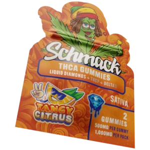 schmack 5,000mg liquid diamond gummies thc a