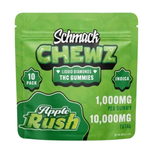 Schmack CHEWZ 10,000MG THC GUMMIES APPLE RUSH