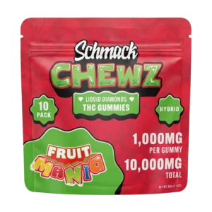 Schmack CHEWZ 10,000MG THC GUMMIES FRUIT MANIA