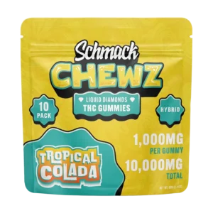 Schmack CHEWZ 10,000MG THC GUMMIES TROPICAL COLADA